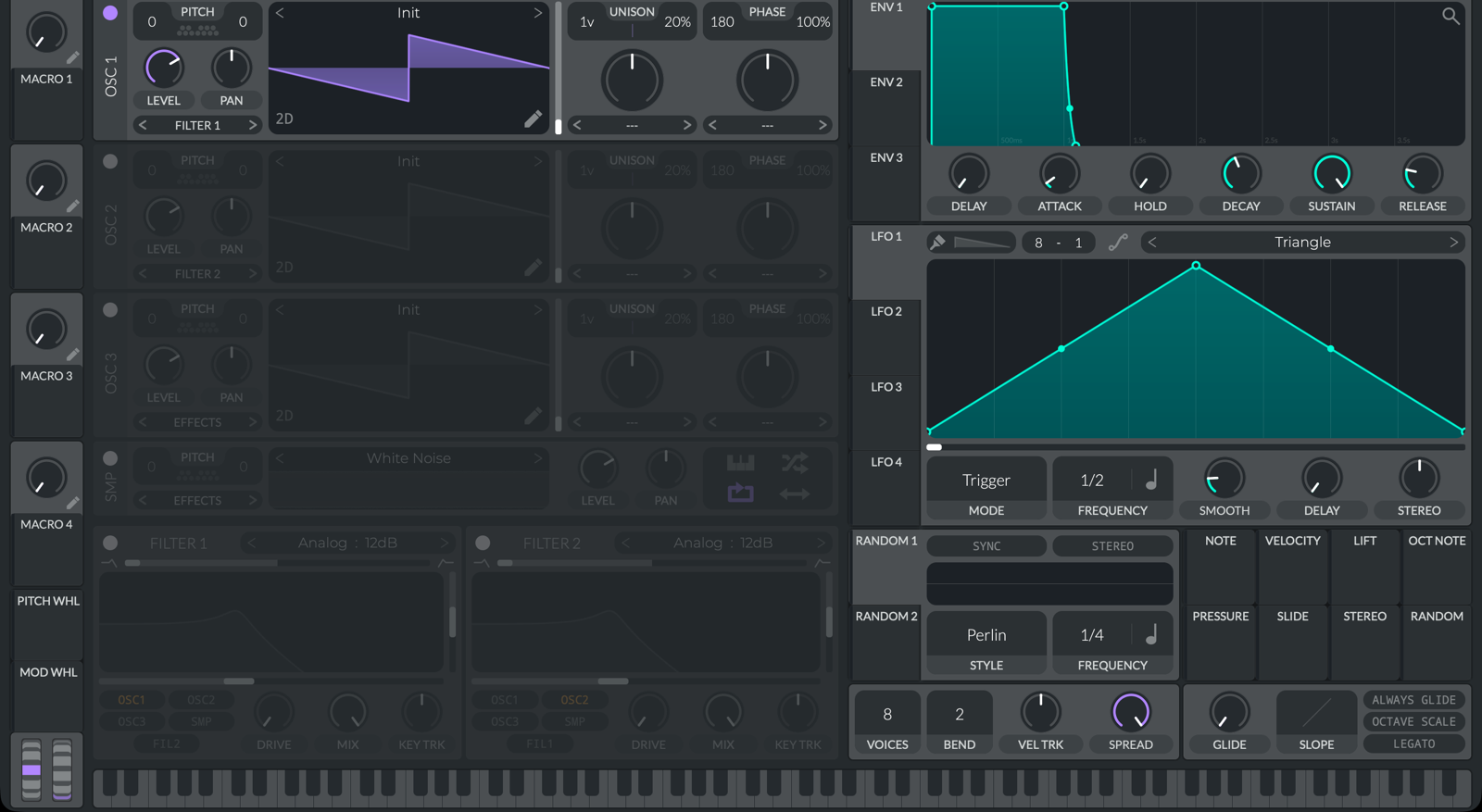 Audial Synth running as a plugin in a DAW